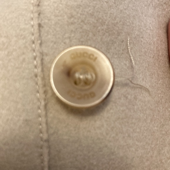 Rare! Gucci Italian Vintage Wool Tailored Pencil Skirt Beige Size 42 (US 6) - Picture 5 of 16